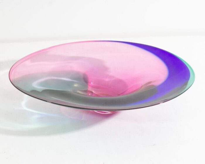 jan benda signed art glass bowl 7485