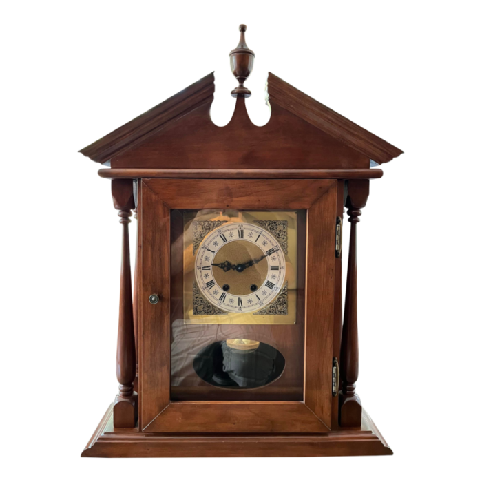 jauch west germany mahogany mantle clock circa 1970 1980 2765