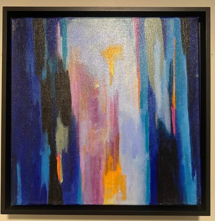 joann clayton 1935 2020 modern abstract acrylic painting on stretched canvas signed 9294