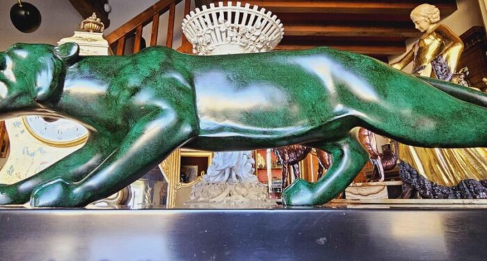 large art deco panther 1930s bronze 1946