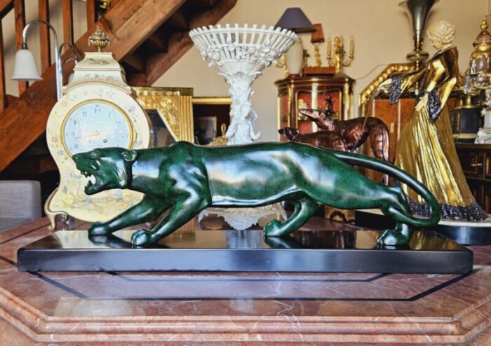 large art deco panther 1930s bronze 4434