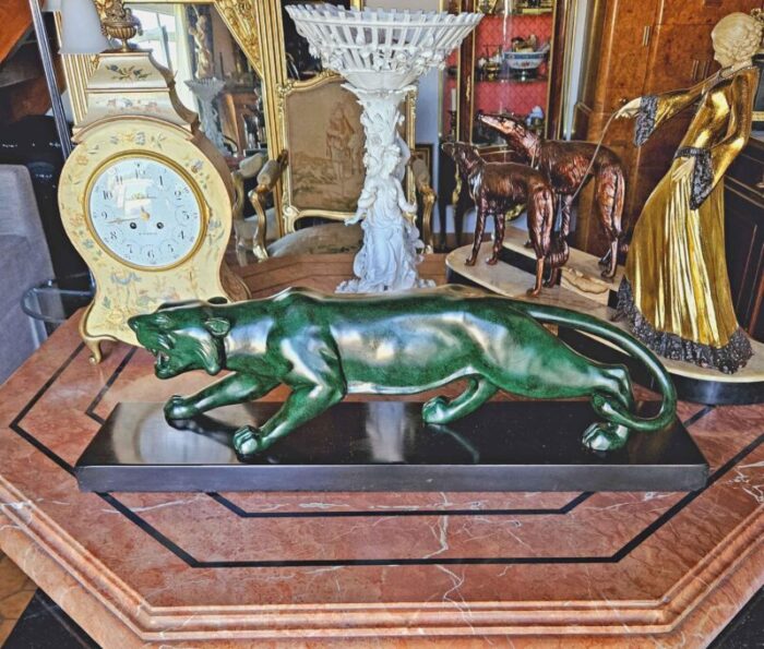 large art deco panther 1930s bronze 5700