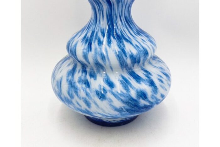 large blue and white vase italy 1970s 3