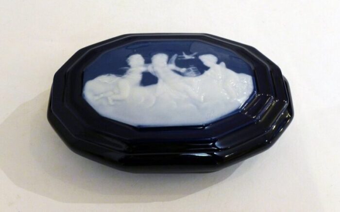 large box with cameo style decoration in porcelain by camille tharaud limoges 1940s 9