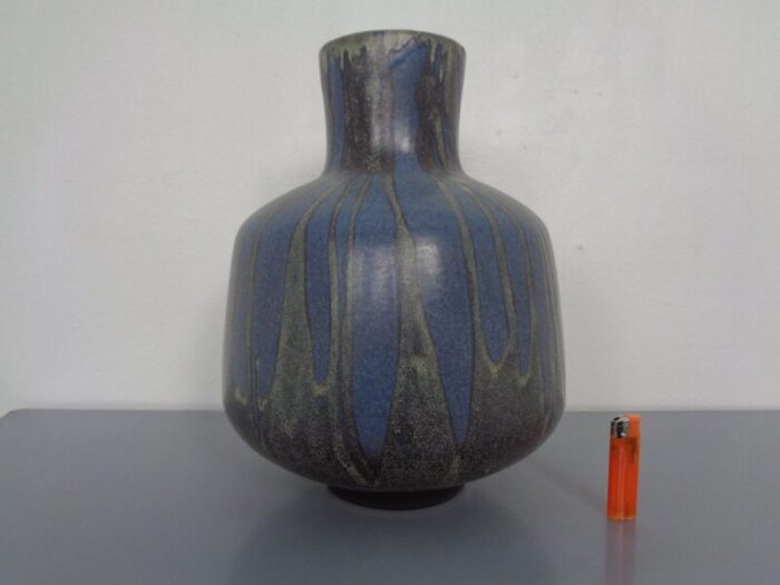 large ceramic model 7847 floor vase from karlsruher majolika germany 1970s 5