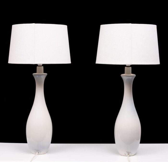 large ceramic table lamps from schoonhoven holland 1970s set of 2 2267