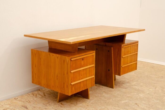 large czechoslovak writing desk 1970s 1455