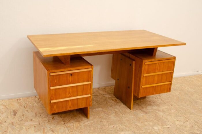 large czechoslovak writing desk 1970s 2206