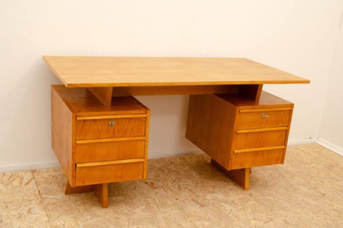 large czechoslovak writing desk 1970s 6430