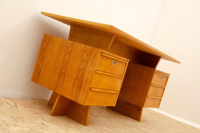 large czechoslovak writing desk 1970s 9584