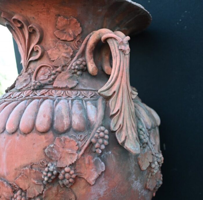 large english terracotta garden urns set of 2 2