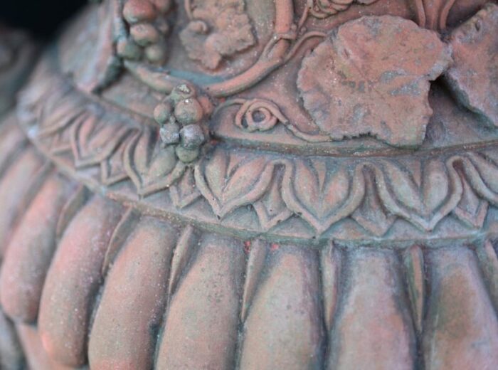 large english terracotta garden urns set of 2 6