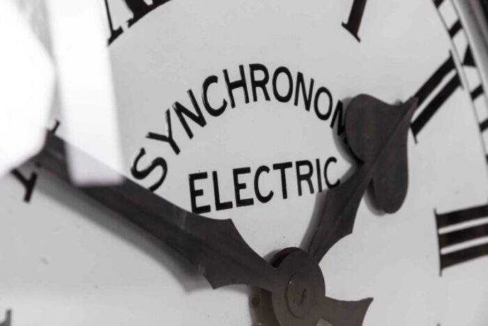 large industrial factory wall clock from synchronome 1930s 6