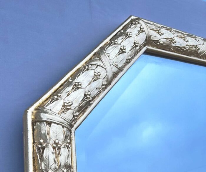 large louis xvi beveled mercury mirror with gilt frame 10