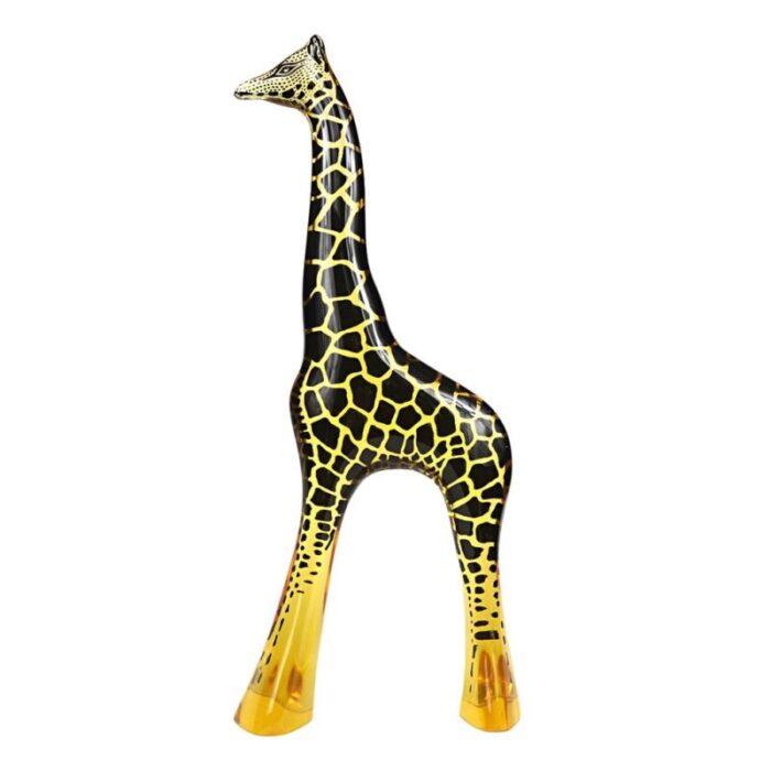 large mid century modern acrylic glass giraffe by abraham palatnik 1