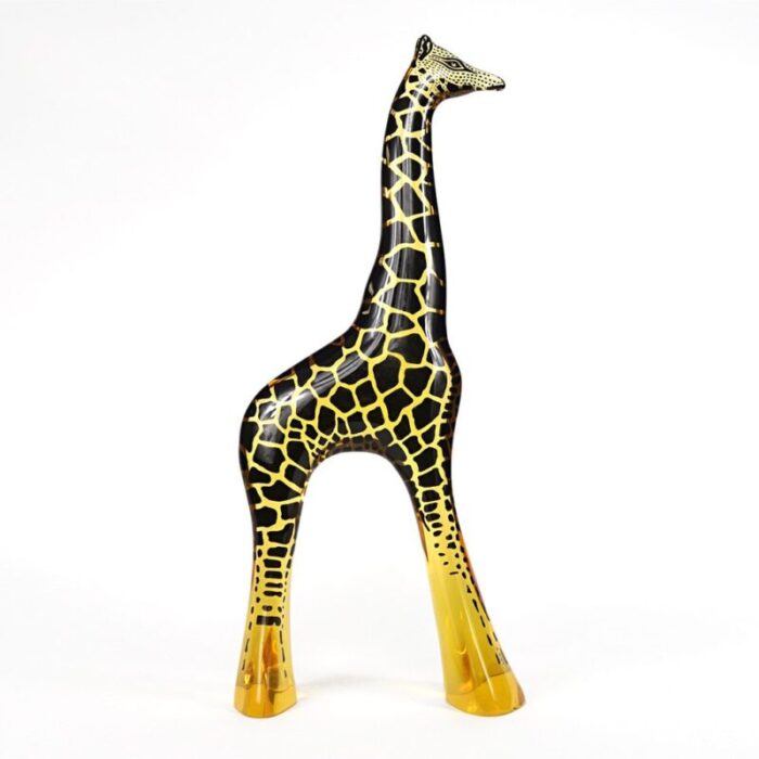 large mid century modern acrylic glass giraffe by abraham palatnik 5