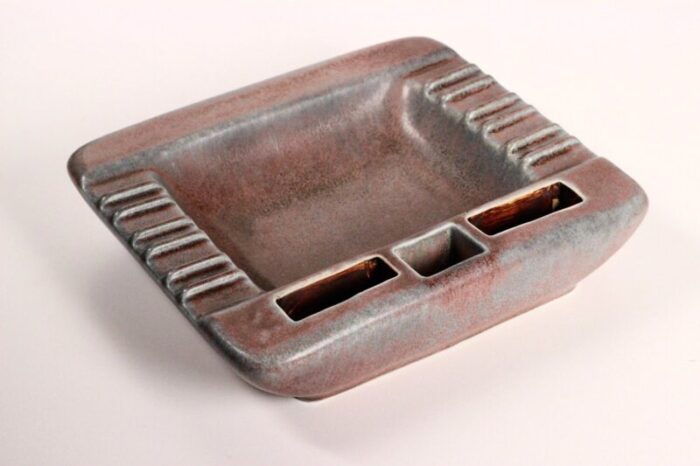 large scandinavian modern ceramic ashtray by gunnar nylund for roerstrand 1950s 10