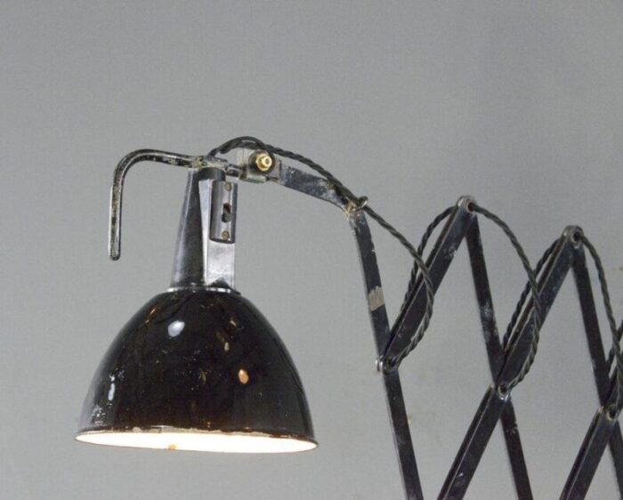 large scissor lamp by wilhelm bader 1920s 8050