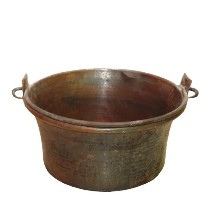 large spanish copper cauldron 3668