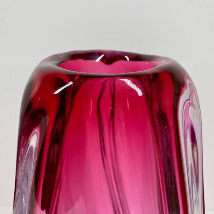 large vase by rene delvenne for val saint lambert 1960s 10