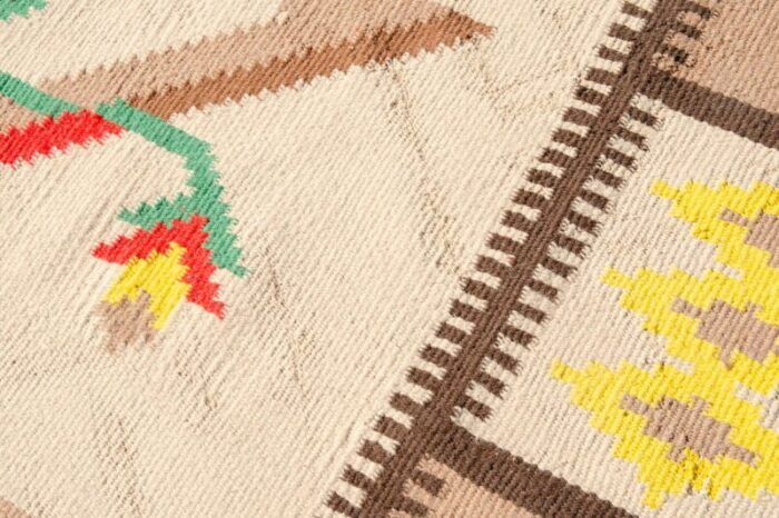 large vintage modern kilim rug 1970s 7277