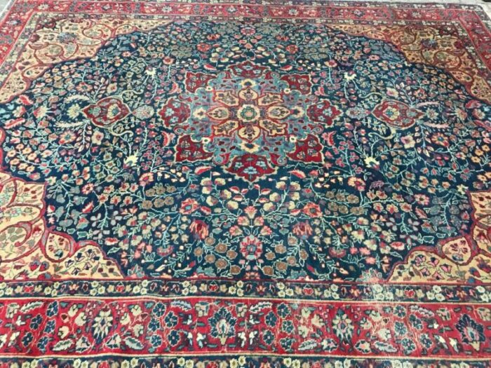 large vintage tabriz rug 1890s 10