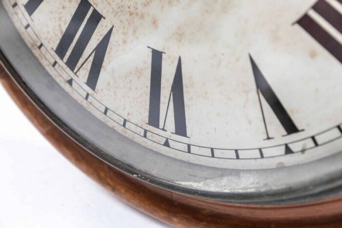 large wooden clock from gents of leicester 1920s 4