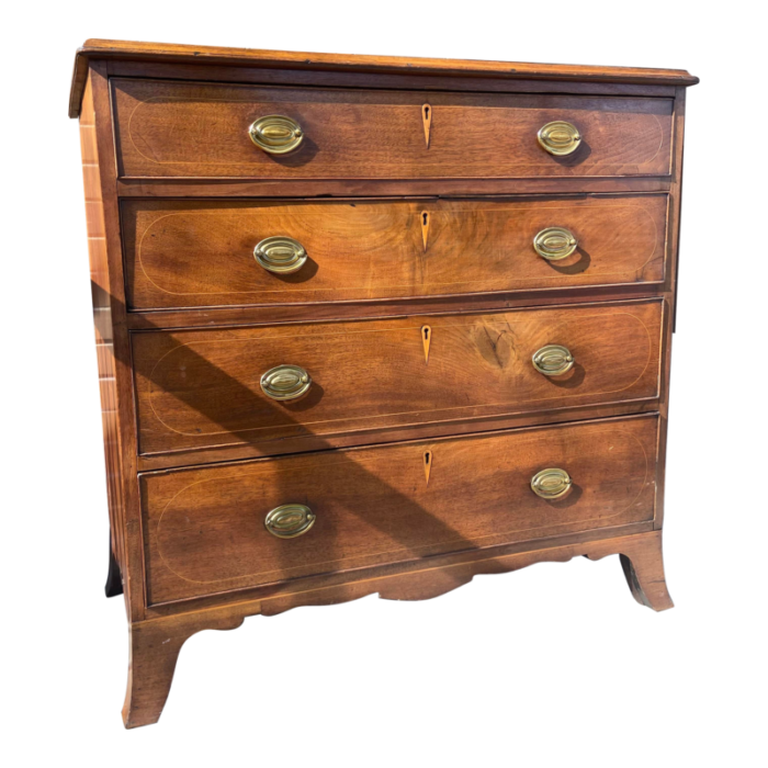 late 18th century museum documented american federal chest of drawers 0490