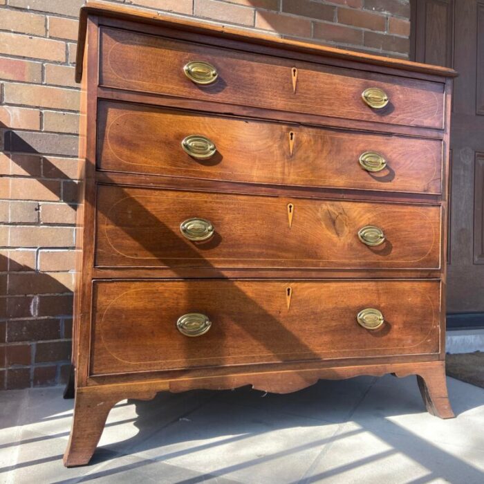 late 18th century museum documented american federal chest of drawers 3142