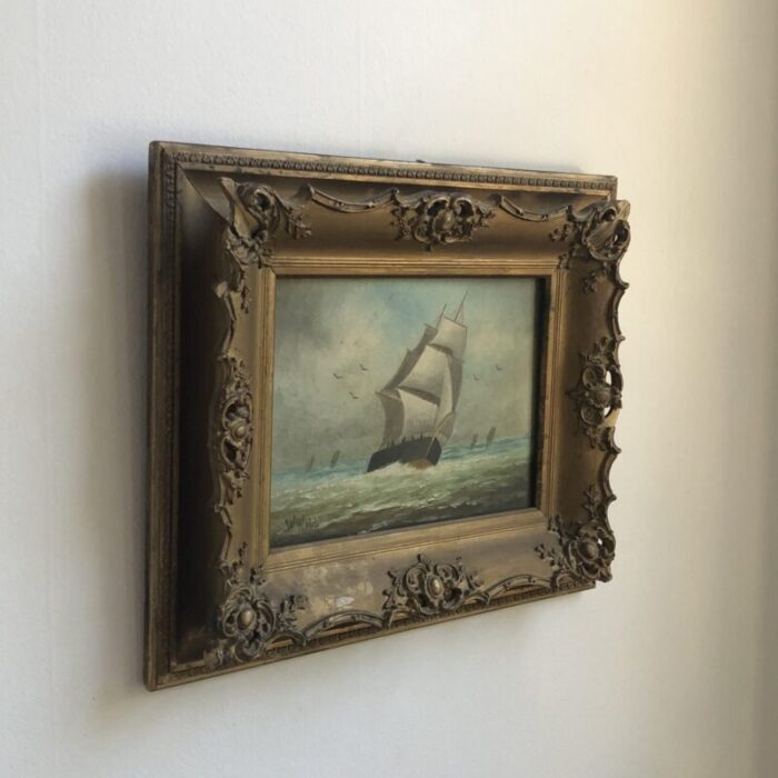 late 19th century british school oil on canvas maritime seascape framed 1623