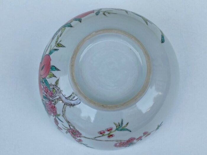 late 19th century chinese porcelain serving dish with fruit decor 12