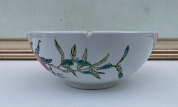 late 19th century chinese porcelain serving dish with fruit decor 3