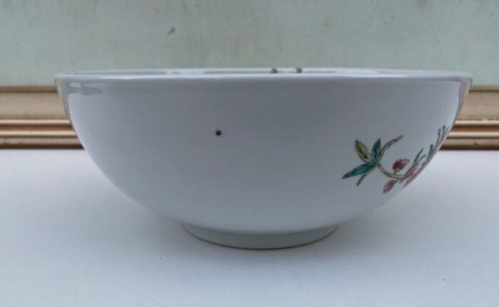 late 19th century chinese porcelain serving dish with fruit decor 5