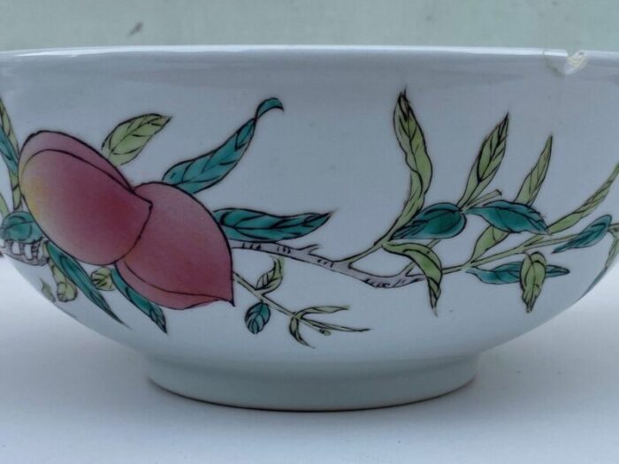 late 19th century chinese porcelain serving dish with fruit decor 9