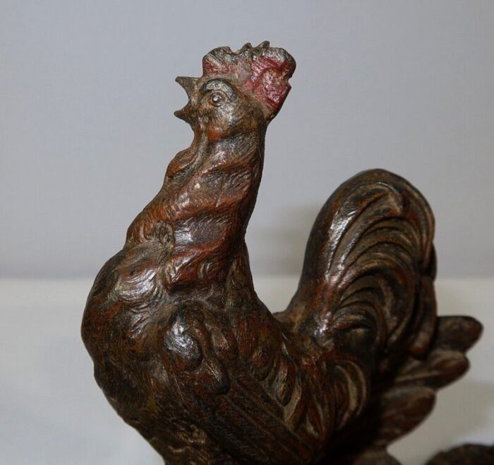 late 19th century inkwell with rooster 7