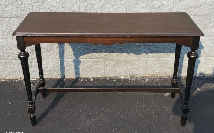 late 19th century victorian mahogany library table 0274