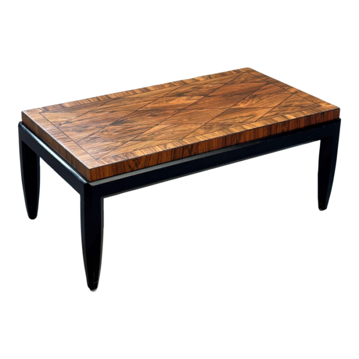 late 20th century art deco style rosewood coffee table 7846