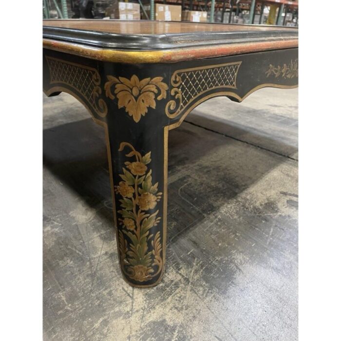 late 20th century chinoiserie coffee table by kindel furniture 1981