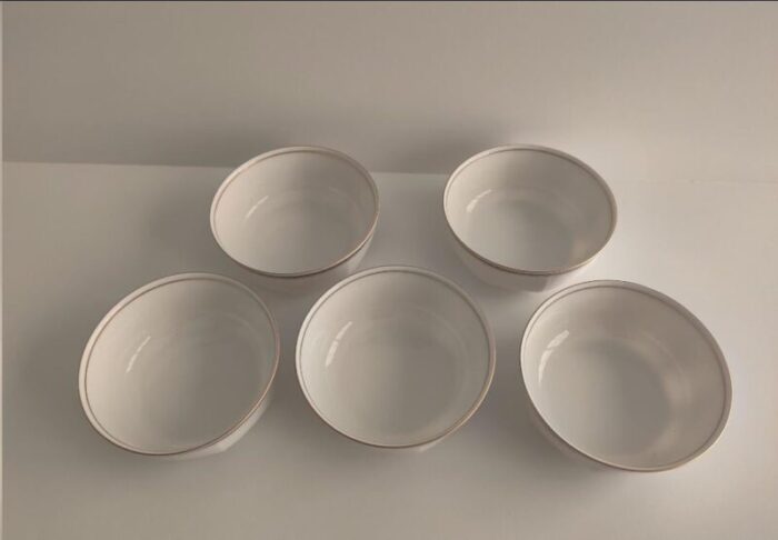 late 20th century givenchy paris dessert nut bowls set of 5 7352