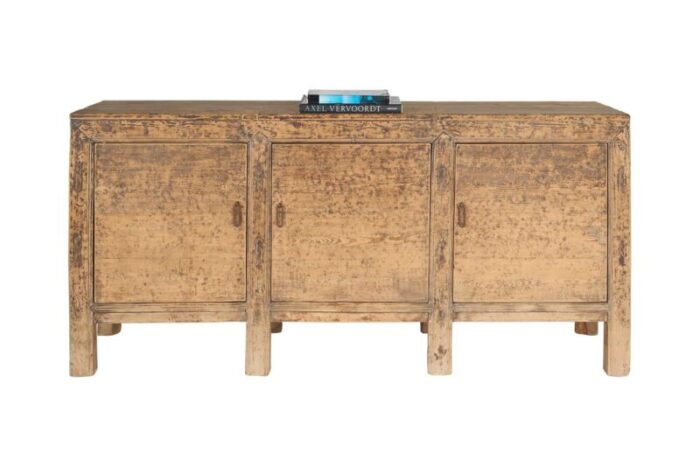 late 20th century three door reclaimed elm server 7438