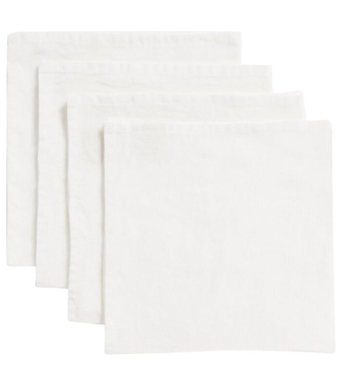 light weight linen napkins by once milano set of 4 1