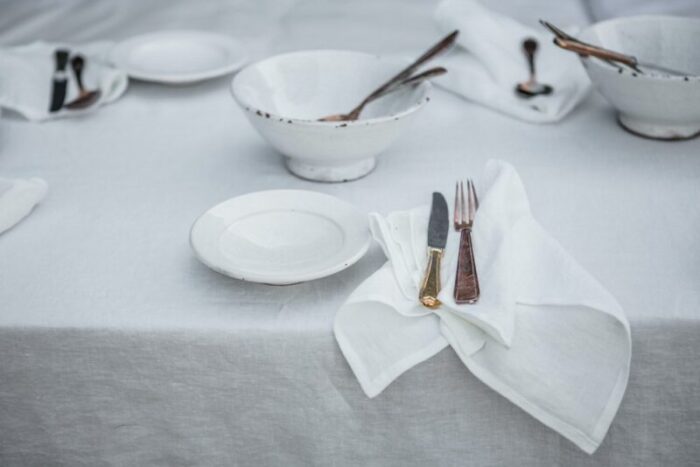 light weight linen napkins by once milano set of 4 4