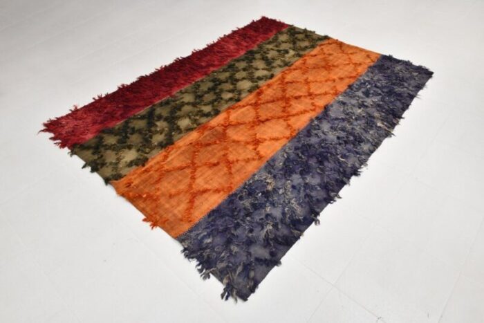 long hairy wool kilim rug 1963 3