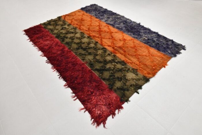 long hairy wool kilim rug 1963 4