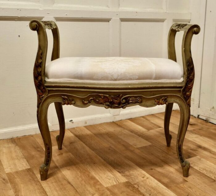 louis philippe french painted boudoir window seat 1870s 2