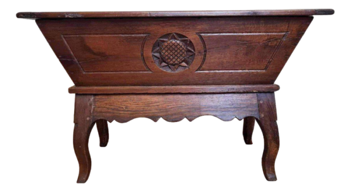 louis xv rustic kneader in wood 4568