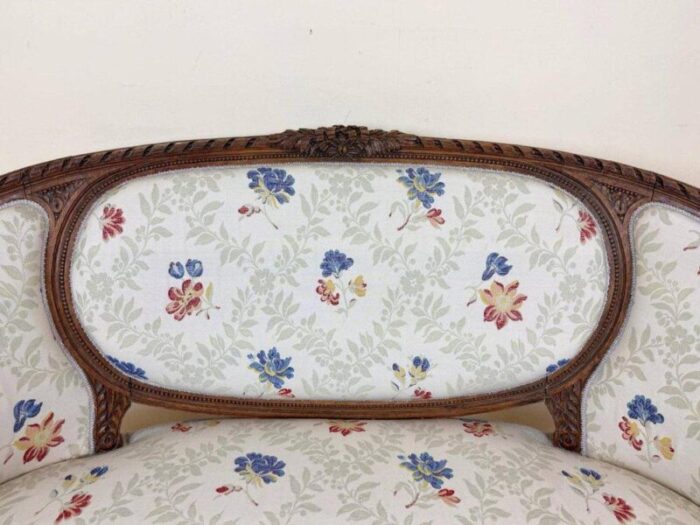 louis xvi style basket bench 2742