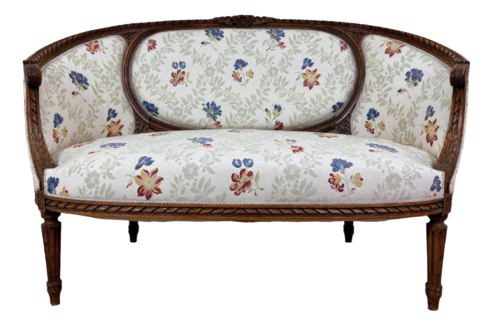 louis xvi style basket bench 5531