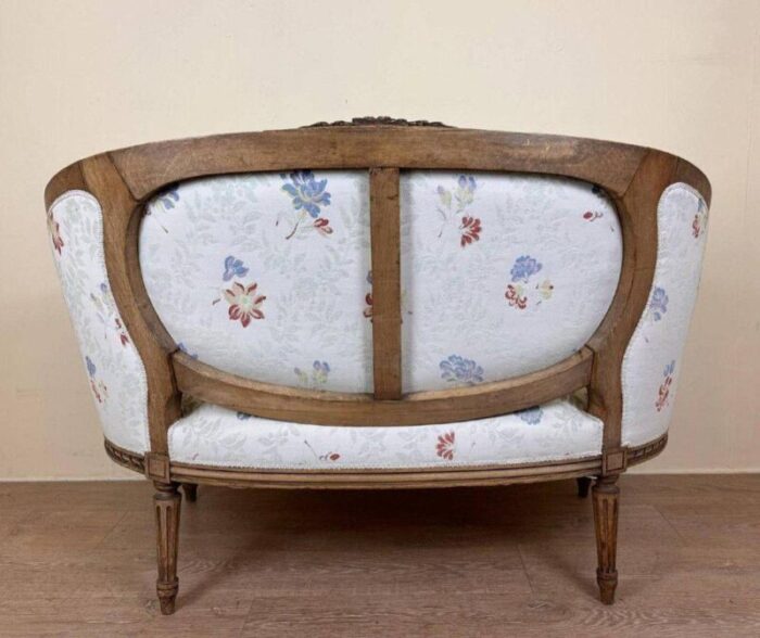 louis xvi style basket bench 5766