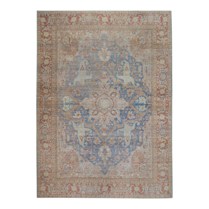 luxurious modern turkish fine woven hand knotted oushak rug 103 x 14 artisan crafted 1241